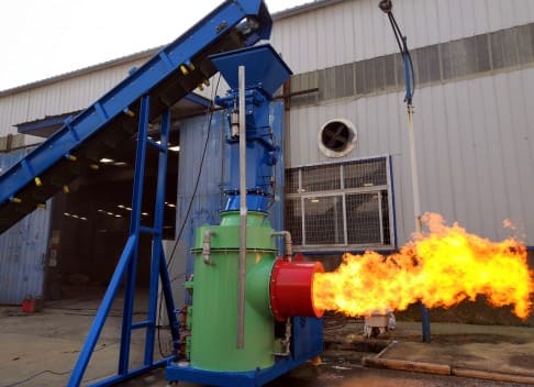 Wood Chip Burner Docking Heat Transfer Oil Furnace